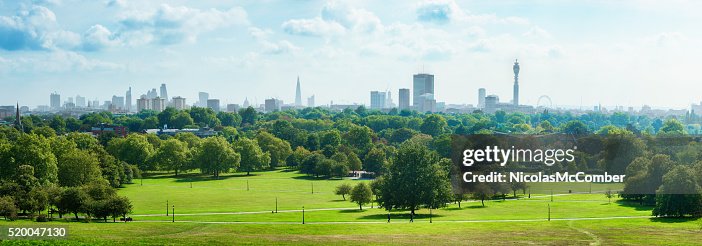 London Skyline and Primrose hill park panorama London Skyline and Primrose hill park panorama