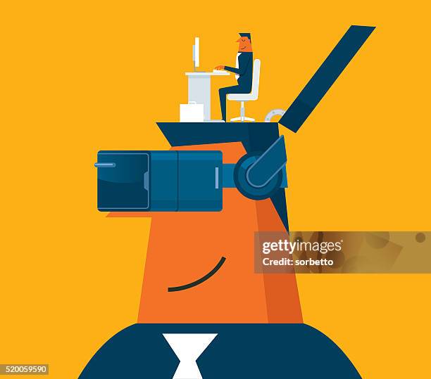 virtual reality - virtual headset stock illustrations