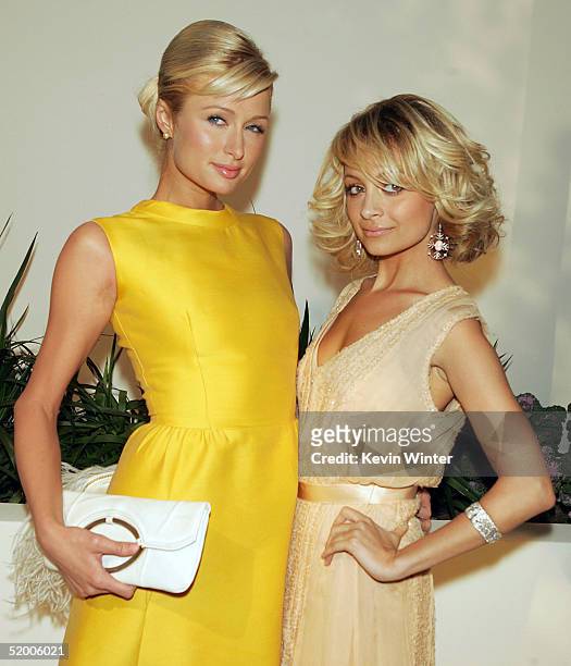 The Simple Life's" Paris Hilton and Nicole Richie arrive at the "White Hot Winter on Fox" TCA Party at Meson G on January 17, 2005 in Los Angeles,...