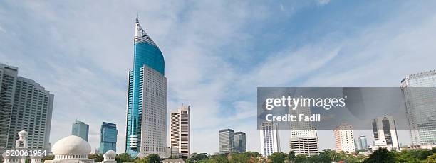 jakarta highrise buildings - jakarta stock pictures, royalty-free photos & images