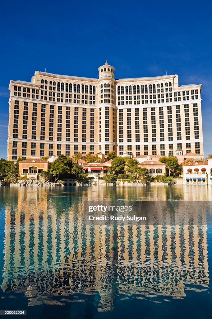 Reflecting Pool Outside the Bellagio Hotel