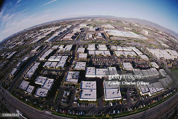 high tech industry offices in silicon valley - santa clara california fotografías e imágenes de stock