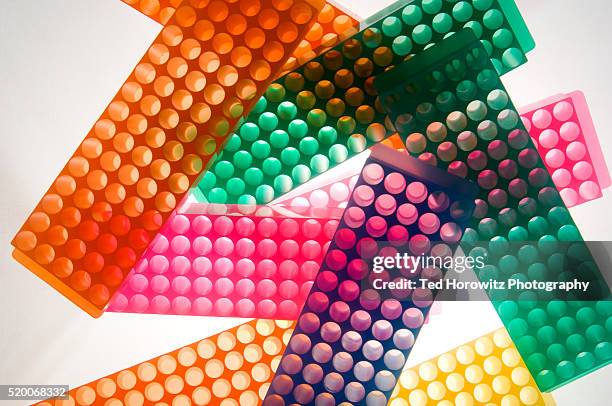 microtiter plates which hold vials for titration analysis - titration stock pictures, royalty-free photos & images