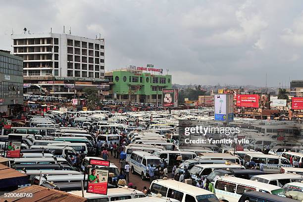 taxi park kampala, uganda - kampala stock pictures, royalty-free photos & images
