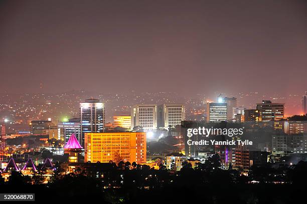 kampala cityscape - kampala stock pictures, royalty-free photos & images