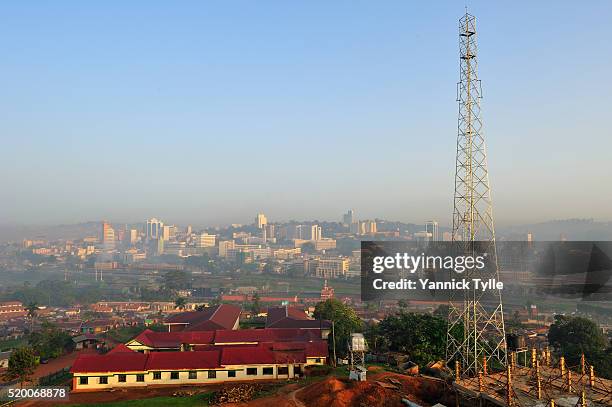 kampala cityscape - africa economy stock pictures, royalty-free photos & images