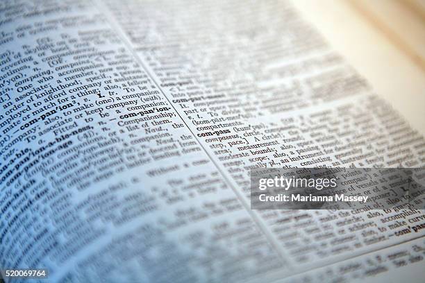 closeup of dictionary - vocabulary stock pictures, royalty-free photos & images