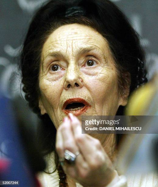 Adriana Iliescu addresses to the media at a press conference at the Giulesti Maternity Hospital in Bucharest, Romania, 18 January 2005. Doctors said...