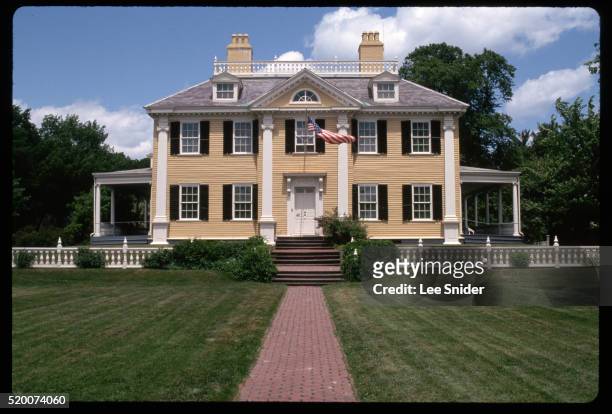 henry wadsworth longfellow house in cambridge - henry lee stock pictures, royalty-free photos & images