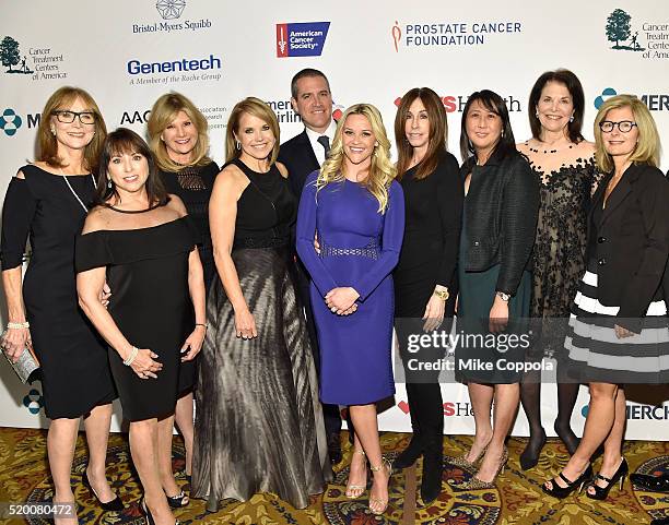 Rusty Robertson, Sue Schwartz, Lisa Paulsen, Katie Couric, Jim Toth, Reese Witherspoon, Ellen Ziffren, Sung Poblete, Sherry Lansing, and Pamela Oas...