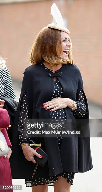 Natalie Pinkham attends day 3 'Grand National Day' of the Crabbie's Grand National Festival at Aintree Racecourse on April 9, 2016 in Liverpool,...