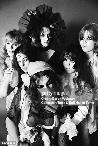Californian based groupie group called the GTO's pose for a portrait at the A&M Studio in Los Angeles, CA, November 1968.