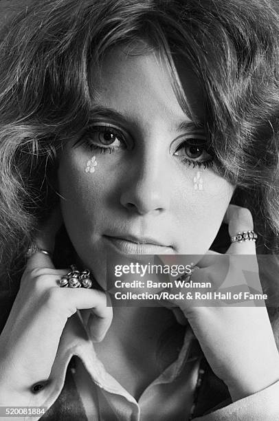 Groupie Sally Mann poses for the camera at Belvedere Street Studio in San Francisco, CA, November 1968.