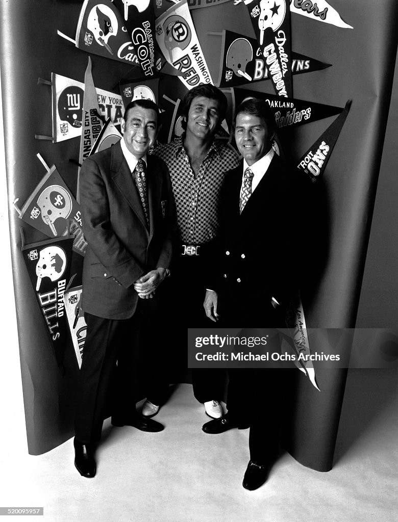Monday Night Football Commentators Howard Cosell, Don Meredith And