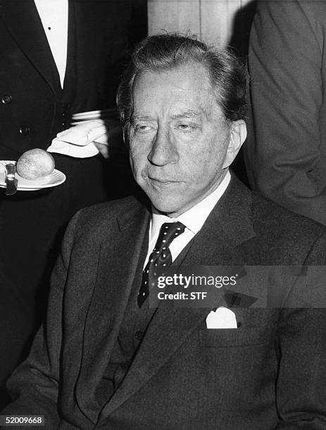 Portrait dated 29 January 1960 of oil billionaire J. Paul Getty during the Foyles Literary luncheon in London. AFP PHOTO