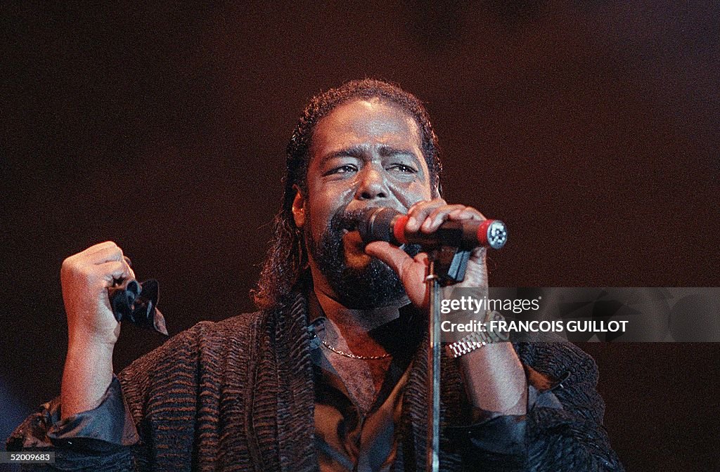 Picture of soul singer from the USA Barry White si