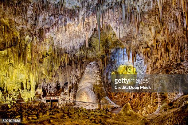 crystal spring dome, carlsbad caverns - carlsbad caverns national park stock pictures, royalty-free photos & images