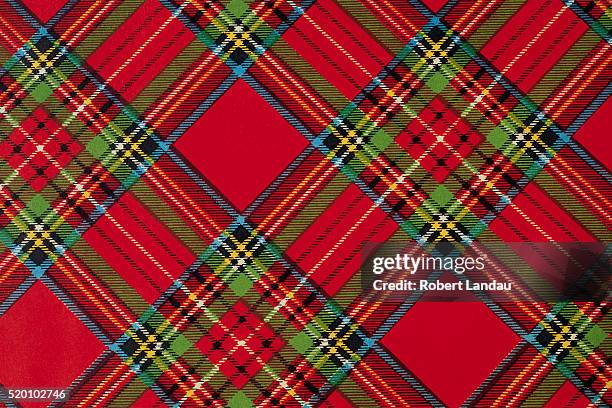 plaid fabric - red plaid stock pictures, royalty-free photos & images