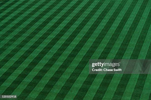 outfield of coors field - baseball texture stock pictures, royalty-free photos & images