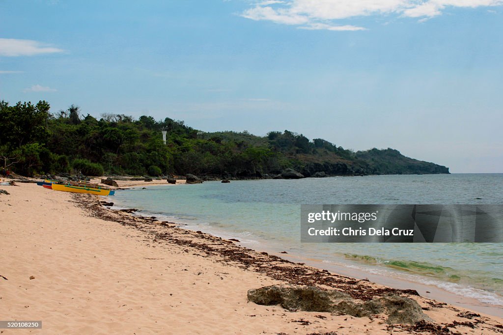 Clear beach coastline