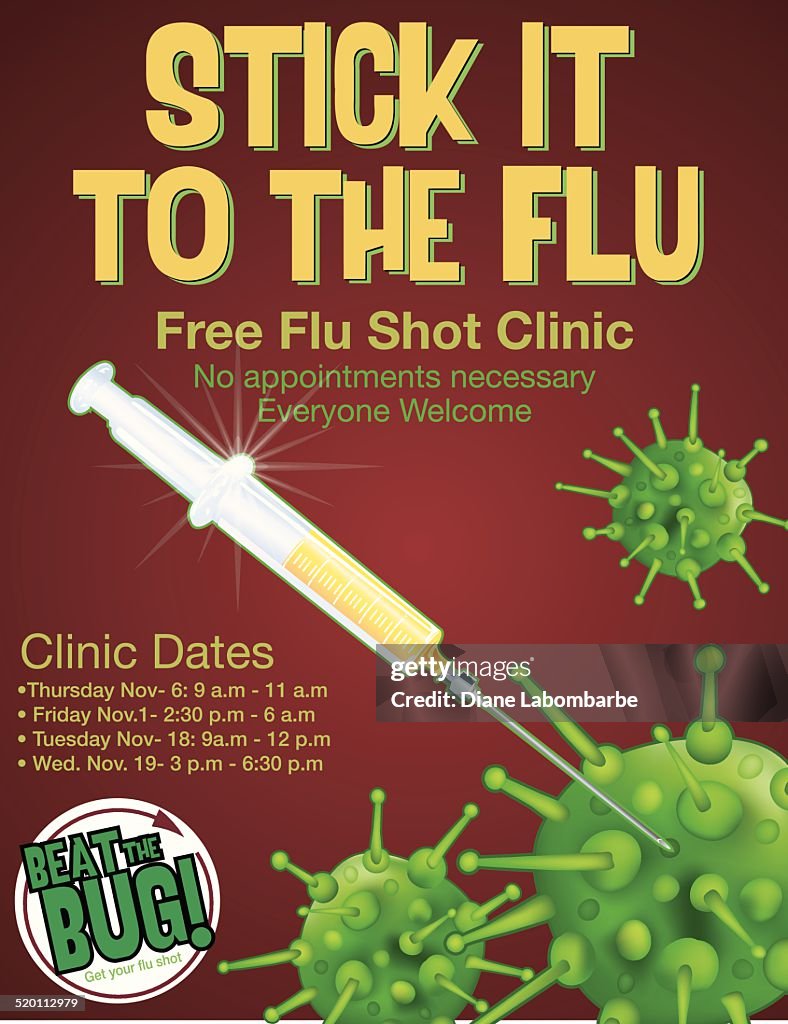 Influenza Shot Poster Template