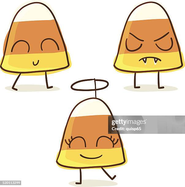 candy corn character - doodles - candy corn stock illustrations