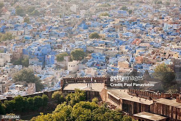 jodhpur, rajasthan, india - meherangarh fort stock-fotos und bilder