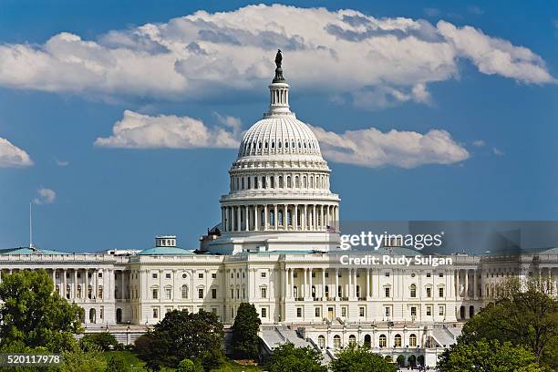 capitol building in washington, dc - washington dc imagens e fotografias de stock