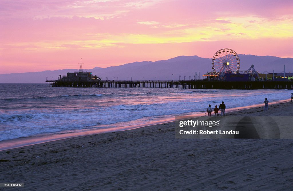 Beach near Santa Monica Pier