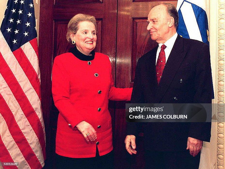 US Secretary of State Madeleine Albright and Bosni