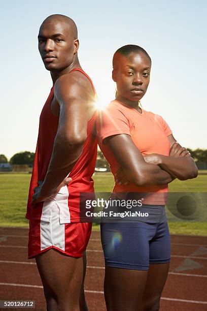 track and field athletes - forward athlete stock pictures, royalty-free photos & images