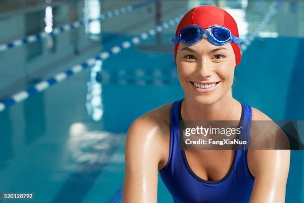 swimmer portrait - college athletics stock pictures, royalty-free photos & images