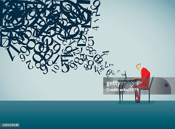 using computer - levitation stock illustrations