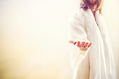 Jesus Christ Extending Welcoming Hand