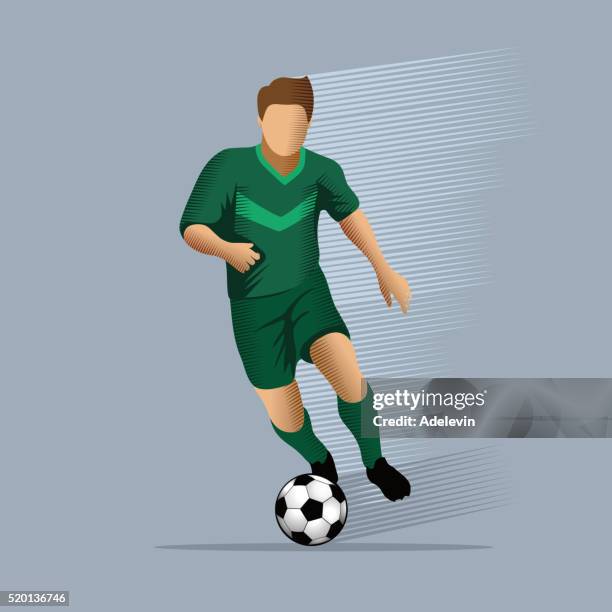 illustrations, cliparts, dessins animés et icônes de joueur de football - joueur de football