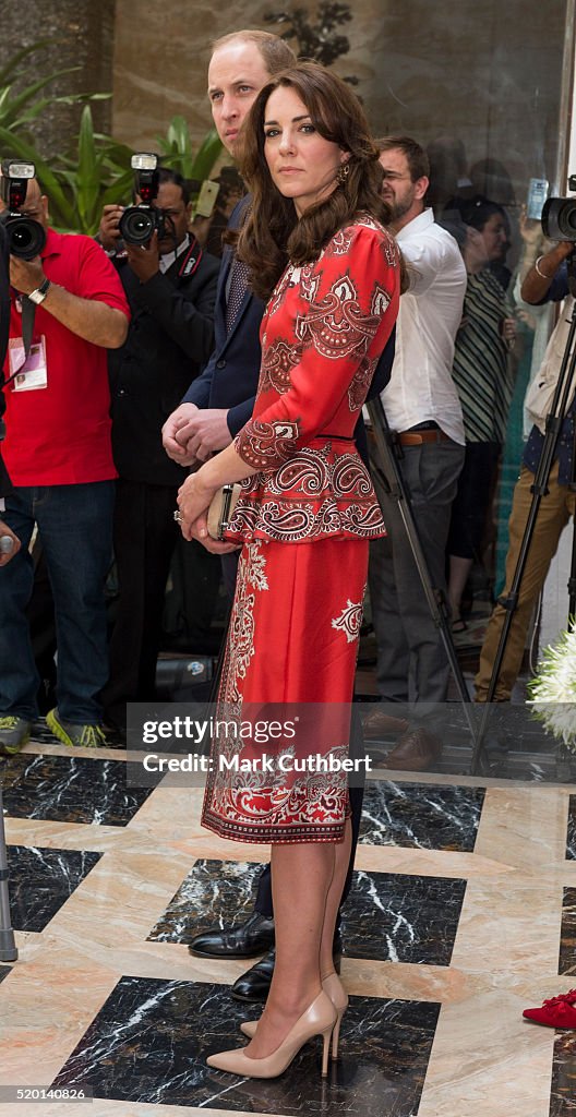 The Duke & Duchess Of Cambridge Visit India & Bhutan - Day 1