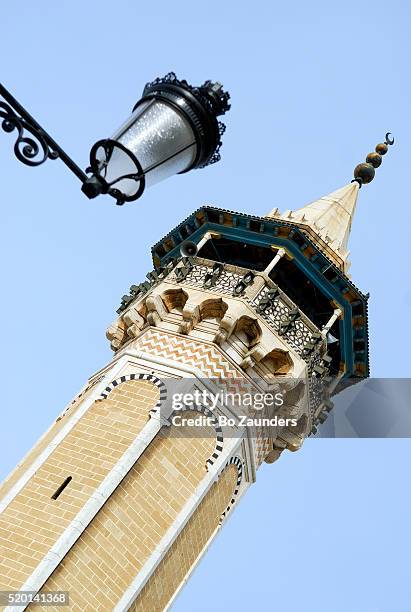 minaret in tunis - tunisia mosque stock pictures, royalty-free photos & images