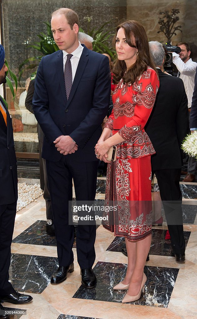 The Duke & Duchess Of Cambridge Visit India & Bhutan - Day 1