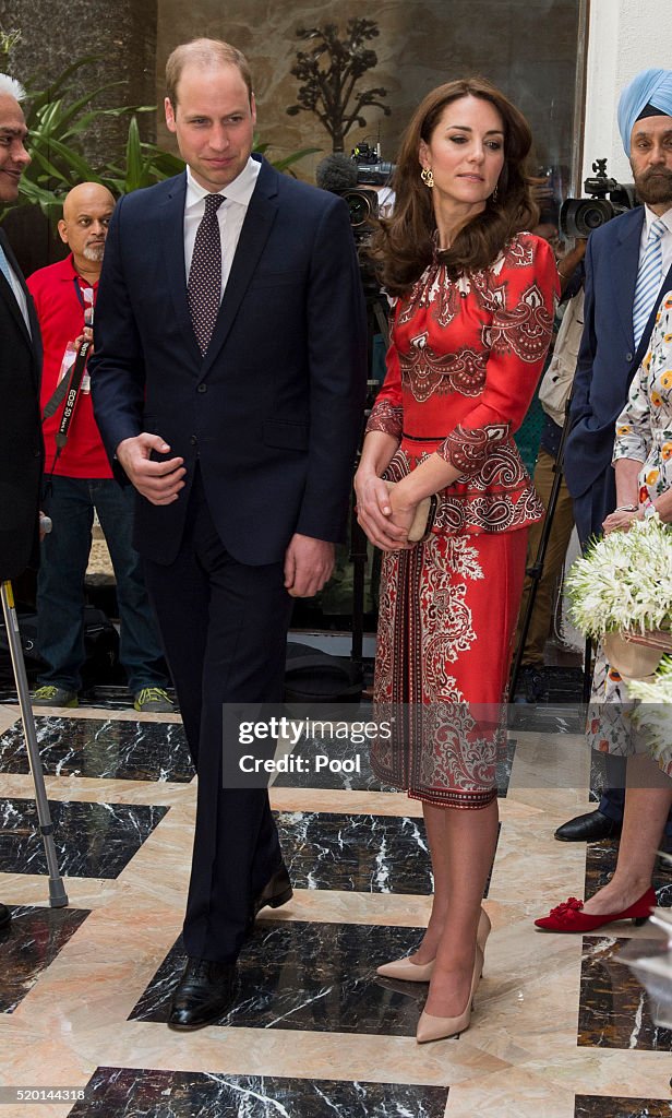 The Duke & Duchess Of Cambridge Visit India & Bhutan - Day 1