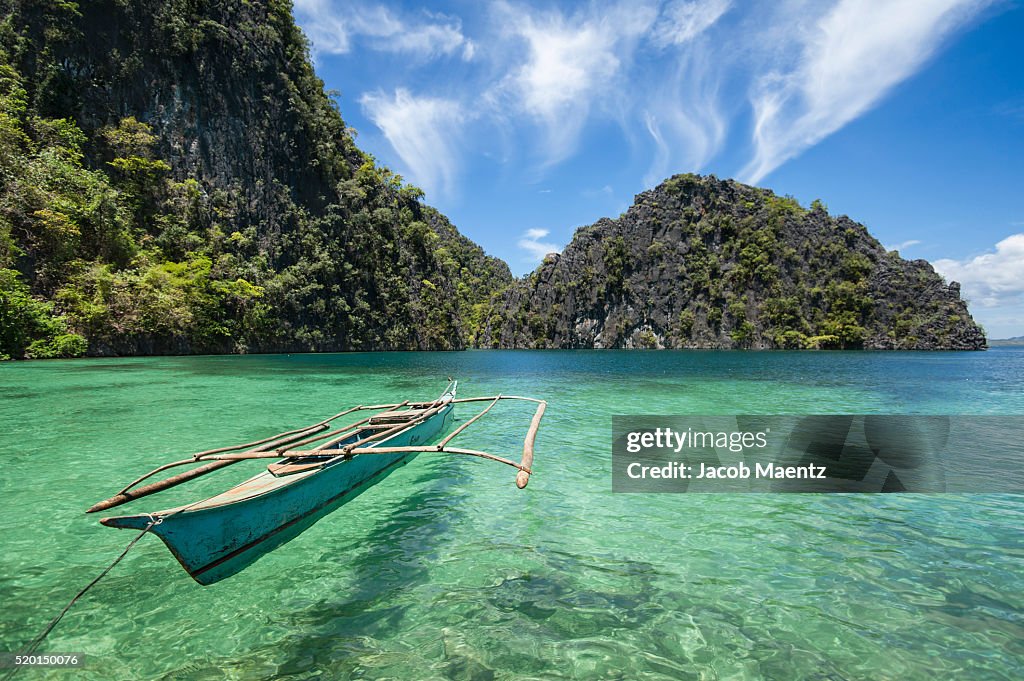 Outrigger boat on Coron Island