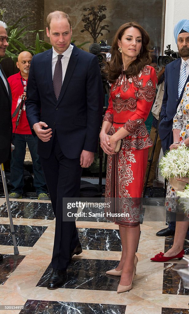 The Duke & Duchess Of Cambridge Visit India & Bhutan - Day 1