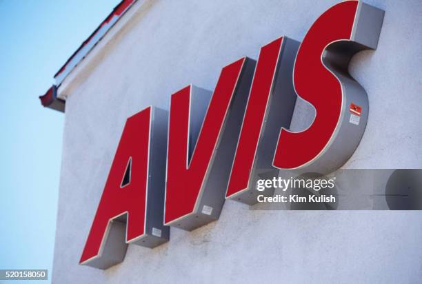 Avis Rental Sign Avis Rent A Car Photos and Premium High Res Pictures - Getty Images