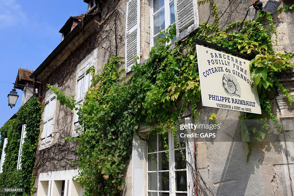 Wineshop of Philippe Raimbault in Sancerre