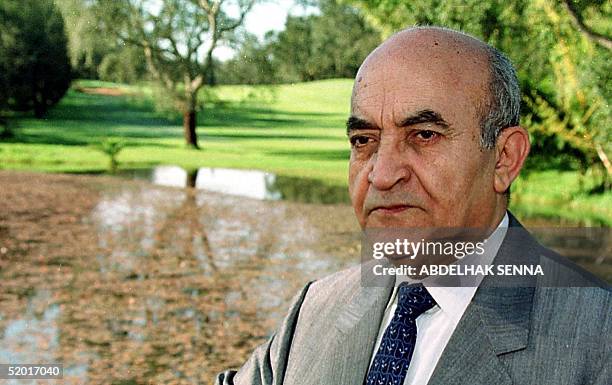 Portrait of Moroccan Socialist Prime Minister Abderramane Youssoufi taken in Rabat 05 February 1998.