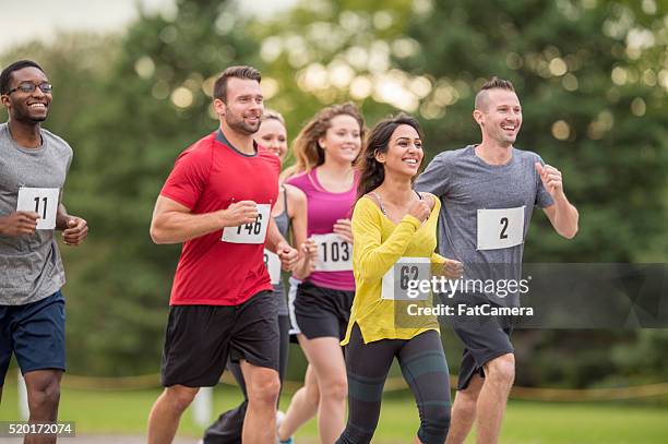 participating in a 5k - marathon bildbanksfoton och bilder