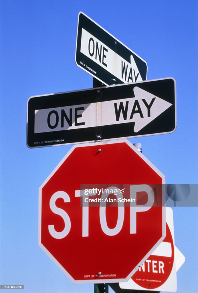 Not One Way Sign Traffic Signs One Way