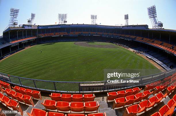 General view of Tiger Stadium prior to the final baseball game played at the 87 year old Tiger Stadium as the Detroit Tigets host the Kansas City...