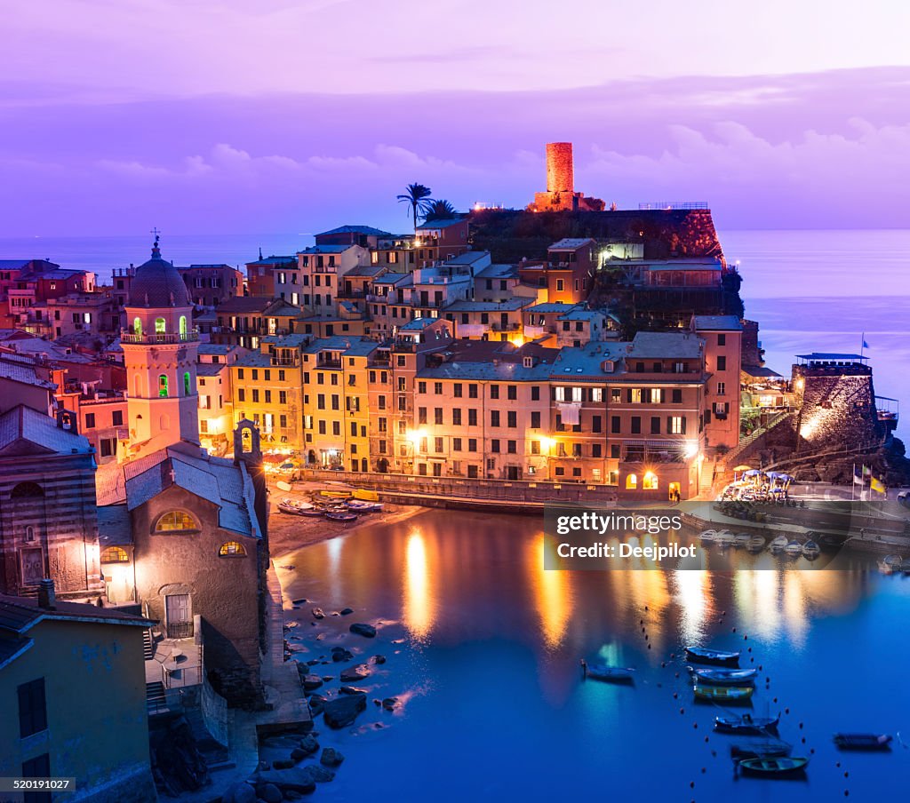 Vernazza Village in the Cinque Terre Italy