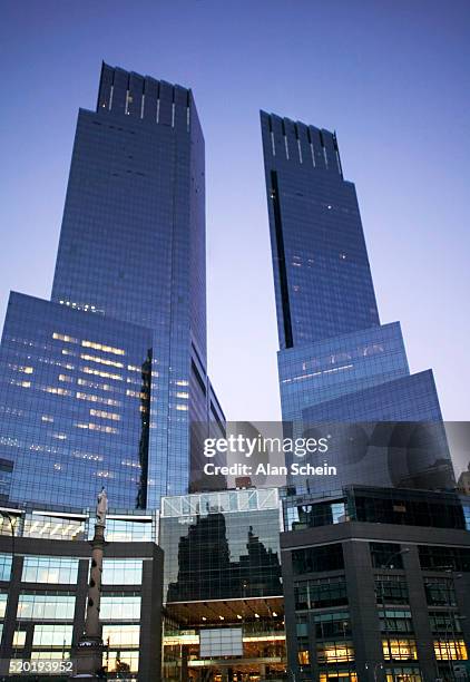 aol time warner center, new york city, usa - time warner center stock pictures, royalty-free photos & images