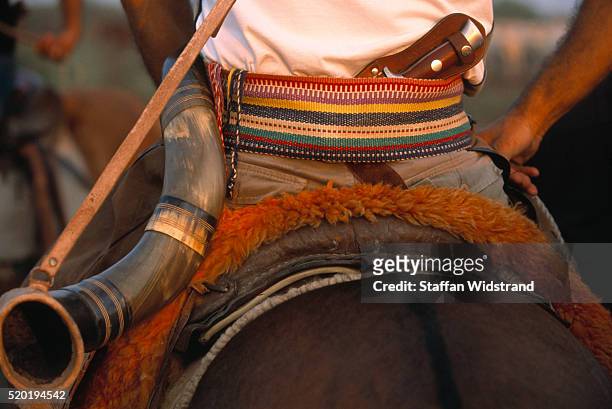 vaqueiro riding horse - pantanal stockfoto's en -beelden